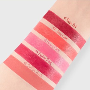 Rouge à lèvres coréen K-Beauty Poppy Red 3,5g hydratant au squalane, tenue instantanée en dix secondes - Product Image 6