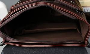 Heavy Duty Waterproof Genuine Leather Rucksack Vintage Anti-Theft Laptop <b>Backpack</b> for International Travel LBP-0304 - Product Image 2