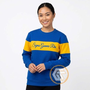 Sweat-shirt décontracté personnalisé pour femme Sigma Gamma Rho, automne/hiver, en molleton de coton 500g, écologique, séchage rapide, broderie de haute qualité - Product Image 2
