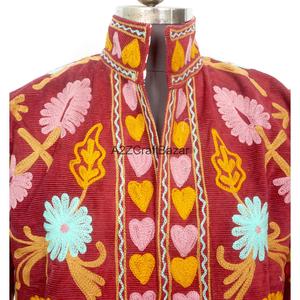 A2ZCraftBazar Embroidered Vintage Cotrise <b>Jacket</b> Women Eco-Friendly Quick Dry Breathable Cotton Lining Full Sleeve - Product Image 3