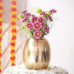 Florero Moderno Ovalado de Metal, Floreros Decorativos de Última Tendencia, Decoración de Mesa Disponible al Precio Más Bajo y Económico - Product Image 6