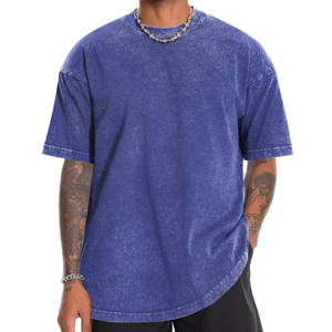 เสื้อยืดทรงหลวมลายใหม่ปี 2026 ออกแบบโลโก้ได้ตามต้องการสำหรับผู้ชาย  เสื้อยืดฟอกสีแบบขายส่ง ใส่สบาย ผลิตจากผ้าฝ้าย 100% - Product Image 1