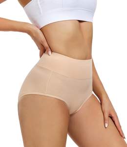 Ropa Interior Femenina de Cintura Alta de Buena Calidad, Suave al Tacto, Algodón Elástico, Transpirable, Soporte Delicado, Cobertura Total, Uso Diario, Suave - Product Image 1