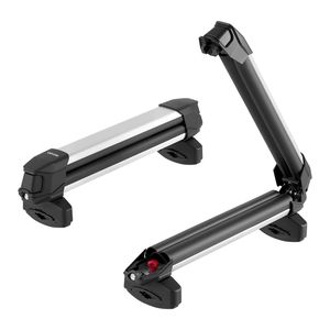 Portaesquís y Tablas de Snowboard para Techo de Coche, Soporte Superior para Esquís y Snowboards con Ajuste Universal de Aluminio, Capacidad para 4 Pares de Esquís y 2 Tablas de Snowboard - Product Image 1