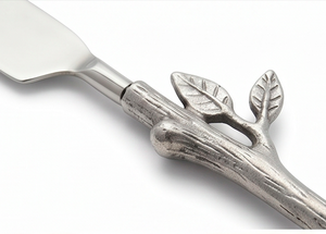 Ensemble de couteaux à fromage en acier inoxydable avec manche en forme de branche de chêne moderne, outil de cuisine durable pour servir le fromage et usage hôtelier - Product Image 2