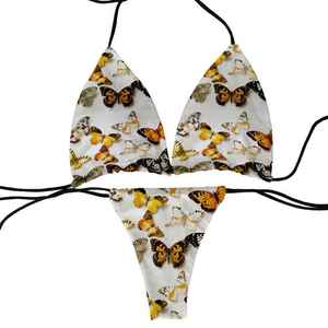 2026 Latest Custom New High Quality Breathable Beach Wear Sublimation Print Sexy Women's Swim Suit <b>Set</b> <b>Bikini</b> - Product Image 3