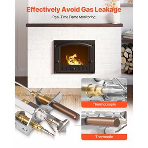 OE 4021-732 25660 Gruppo Pilota Gas per Caminetti, Tubo Pilota di Ricambio per Accensione Gas Naturale Thermoco, Ricambi per Caminetti di Alta Qualità - Product Image 6