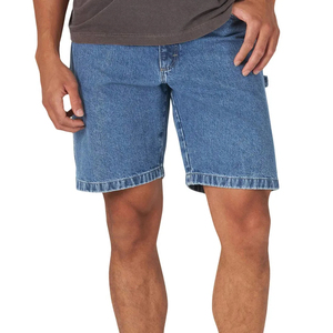 Shorts en jean 100 % coton de haute qualité pour hommes, taille mi-haute, décontractés, pour l'entraînement et l'extérieur, couleur unie, écologiques, vente chaude - Product Image 1