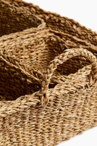 Ensemble de 5 paniers gigognes en jonc de mer faits à la main, paniers de rangement écologiques, vente en gros, fabriqués au Vietnam - Product Image 3