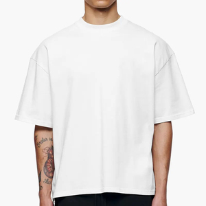 เสื้อยืดผู้ชายผ้าฝ้าย 100% ขายส่ง รับทำโลโก้ ดีไซน์ใหม่ สไตล์ลำลองเรียบง่าย น้ำหนักผ้า 260 กรัม รับผลิตแบบ OEM - Product Image 1
