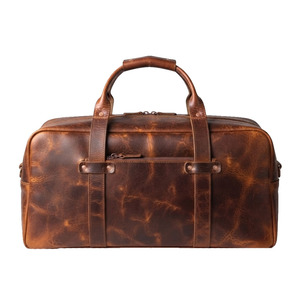 Maleta de Viaje Vintage de Cuero Genuino, Amplia y Espaciosa, para Viajes Cortos, Vacaciones, Negocios y Almacenamiento - Product Image 1
