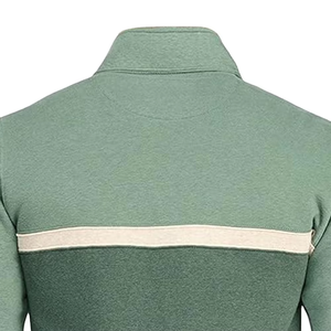 เสื้อสเวตเชิ้ตซิป 1/4 คุณภาพสูงแบบกำหนดเองสำหรับทุกเพศ เสื้อพูลโอเวอร์ซิปครึ่งตัวสำหรับผู้ชาย เสื้อฮู้ดครอปซิปครึ่งตัว - Product Image 5