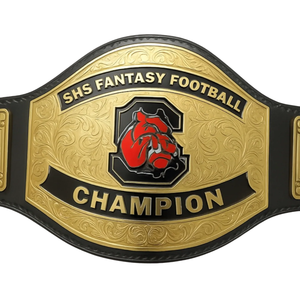 SHS Fantasy Football Champion Belt Customizable Bulldog Design Sports Title Belt Trophy - Product Image 2