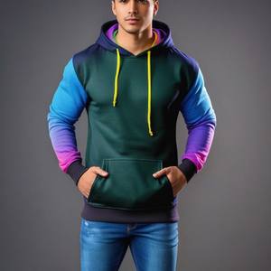 Sweat-shirt unisexe personnalisé OEM de haute qualité, écologique, coupe classique, tissu tricoté en élasthanne/coton, brodé, Bangladesh, en gros - Product Image 2