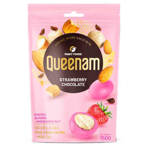 Dragées au chocolat les plus vendues en gros OEM/ODM HALAL, fraises enrobées de chocolat, amandes et noix de macadamia, 150g, snacks, bonbons, approvisionnement - Product Image 1