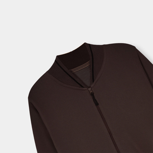 Chaquetas de Forro Polar Tejido para Hombre, Color Morado, con Cierre de Cremallera, Color Sólido, Estilo Casual para Otoño, Corte Regular, Cuello Camisero - Product Image 5