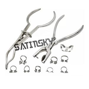 Juego de 8 instrumentos quirúrgicos para implantes dentales, fuente de alimentación Manual, abrazaderas para molares superiores, abrazadera de presa de goma restauradora Dental - Product Image 6