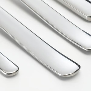 Ensemble de couverts en acier inoxydable de qualité supérieure au design moderne, fourchette, cuillère et couteau, finition plaquée, pour la maison, l'hôtel, le restaurant, la restauration - Product Image 4
