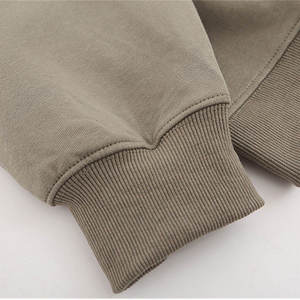 Sudaderas casuales de fábrica OEM para hombre, sudaderas extragrandes con logo personalizado impreso en relieve para hombre. - Product Image 3