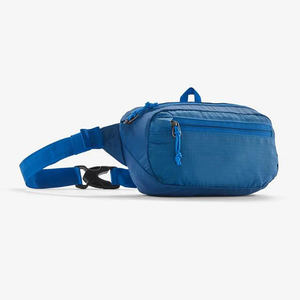 Sac banane unisexe d'extérieur en nylon résistant à l'eau avec sangle réglable et fermeture éclair, dos souple, vert sarcelle, ajustement confortable - Product Image 3