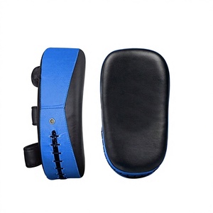 Curved PVC & Leather Muay Thai Pad for Taekwondo Kickboxing Strike Training-Martial Arts Coaching Equipment Thai Pads - Product Image 4