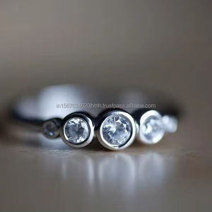 Bague de style vintage en or 14 carats IGI/GIA Lab Grown Luxury Pearl Fine Jewelry Bague de fiançailles/mariage pour femmes pour fête d'anniversaire - Product Image 1