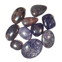 Pierres précieuses en vrac de haute qualité certifiées 100 % naturelles, Iolite multicolore étincelante, Pierre du Soleil Africaine, en forme de flocons arc-en-ciel