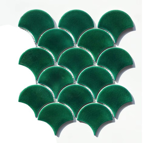 Mosaïque de carreaux en céramique à motif d'écailles de poisson au design moderne pour les murs de salle de bain, crédence, parquet, caractéristique pour les murs intérieurs, hôtel, <span class=keywords><strong>piscine</strong></span>, moderne - Product Image 5