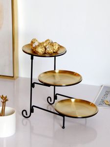 ถาดเสิร์ฟโลหะสีทองแบบทันสมัย - Product Image 6