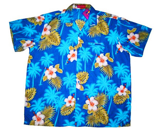 <b>Men's</b> <b>Yellow</b> Hawaiian <b>Shirt</b> Short Sleeve Hibiscus Floral Print Turn Down Collar Casual Button up Summer Top Anti-Wrinkle Poplin - Product Image 2