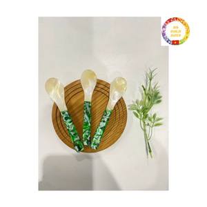 ช้อนกาแฟเปลือกหอยมุก |   เปลือกหอยธรรมชาติ |   ทนทาน |   ราคาโรงงานขายส่ง - Product Image 1