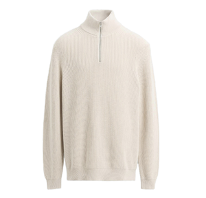 Pull en tricot à col montant pour homme, 100% laine, couleur unie, coupe classique, chaud pour l'hiver, manches longues - Product Image 6