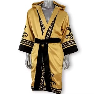 Robe de boxe unisexe en polyester et soie, écologique, légère, durable, pour l'extérieur, avec design personnalisable, séchage rapide et qualité supérieure - Product Image 1