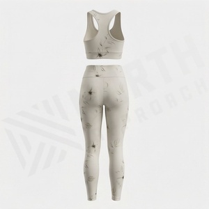 Ensemble de yoga pour femmes, vêtements de sport décontractés sans couture, dernière conception, sur mesure, pour la gym, le fitness et les exercices - Product Image 2