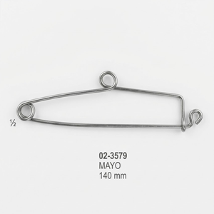 Pinza de seguridad Mayo de 140 mm, soporte para instrumentos quirúrgicos, organizador de esterilización de acero inoxidable - Product Image 1