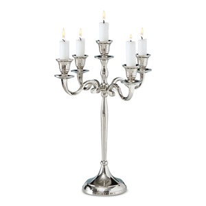 Candelabro de Metal de Cinco Brazos de Lujo, Centro de Mesa Decorativo para el Hogar y Decoración de Bodas al Mejor Precio - Product Image 1