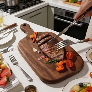 Tabla de Cortar Ecológica de Bambú y Acacia, Mini Tabla Rectangular para Queso y Pan, Duradera, Antideslizante, Ligera, en Empaque Individual - Product Image 3
