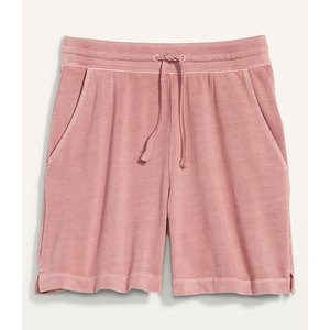 Shorts de jogging décontractés pour femme, style vintage, en coton et molleton délavé à l'acide, avec cordon de serrage et taille haute, pour le streetwear et la mode - Product Image 4