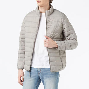 ผู้จัดจำหน่ายสินค้าขายส่งกลางแจ้ง เสื้อแจ็คเก็ตดาวน์บุรุษขายดี เสื้อกันลมแบบมีซิป เสื้อแจ็คเก็ตดาวน์กันลมสำหรับฤดูหนาวที่ให้ความอบอุ่น - Product Image 4
