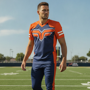 Tenue de football américain sur mesure, logo et numéro personnalisés, impression haute élasticité, légère, pour tournois professionnels, ensemble d'équipe. - Product Image 5