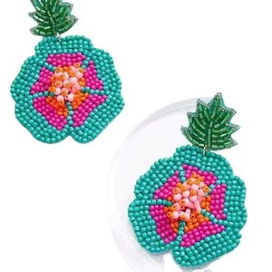 <b>Moon</b> High Quality AHAYA Women's Fashionable Seed Bead Tassel Earrings Bohemian Style Drop - Product Image 5