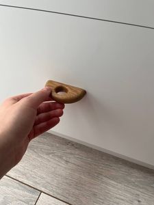 Eco Friendly Wooden Handle Artisan Crafted Cabinet <b>Pull</b> Simple Modern <b>Drawer</b> Knob Wooden Hidden Grip Handle by BELLADEC - Product Image 6