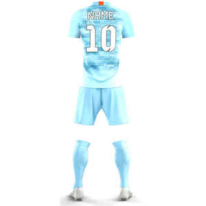 Ensemble d'uniformes de football OEM, kit de football personnalisé, respirant, séchage rapide, manches courtes, vêtements d'équipe - Product Image 3