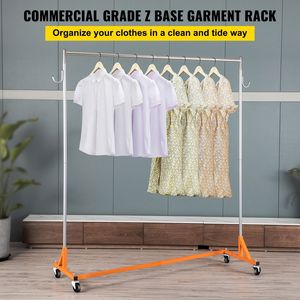 Carrello Portabiti Industriale in Metallo con Base a Z in Acciaio Robusto e Ruote Bloccabili - Product Image 3