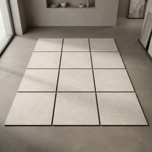 Premium Modern Landscape Slabs 20mm Thick 600x600 600x900mm Heavy Duty Outdoor Porcelain Tiles Adhesive Mall Monolith Crema - Product Image 5
