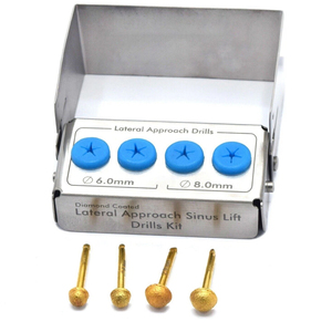 Dental Lateral Approach <b>Drill</b> Kit Sinus Lift Membrane <b>Diamond</b> Coated Burs New CE TOP Quality CE - Product Image 2