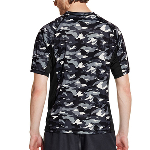 เสื้อรัดรูปแขนสั้นลายพรางสำหรับผู้ชาย แห้งเร็ว เหมาะสำหรับฝึกซ้อม BJJ ยิวยิตสู - Product Image 4