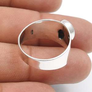 Natural Lapis Lazuli Gemstone Boho <b>Ring</b> In 925 Sterling <b>Silver</b> Handmade Bold Gemstone Jewelry For <b>Men</b> & Women In Wholesale Price - Product Image 3