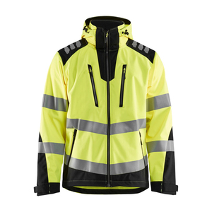 Men's High Visibility Reflective <b>Canvas</b> <b>Work</b> <b>Jacket</b> Hooded Quick Dry Breathable Safety Apparel OEM ODM - Product Image 1