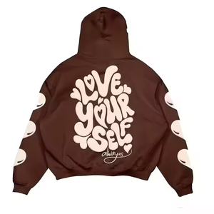 Nouvelle Collection : Sweat à Capuche Streetwear Confortable et Lourd avec Impression 3D en Relief pour Hommes 2026 - Product Image 6